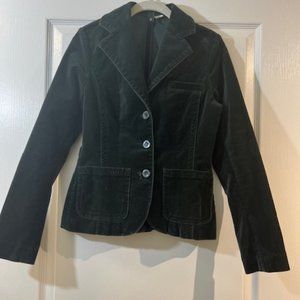 H&M DIVIDED Green Velvet Jacket